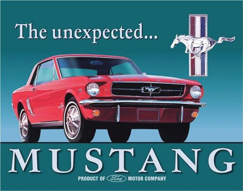 Plaque metal Ford Mustang A