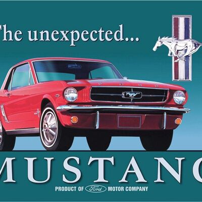 Ford Mustang Una targa di metallo
