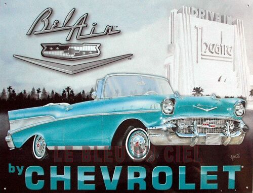 Plaque metal Chevrolet Bel Air