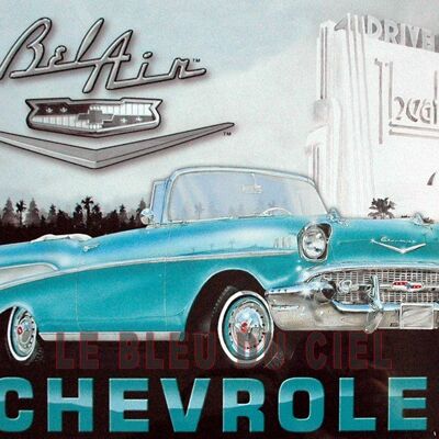 Chevrolet Bel Air Metallplatte