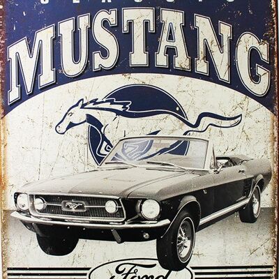Ford Mustang Classic Metallplatte