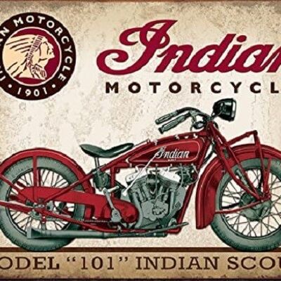 INDIAN SCOUT MODEL 101 metal plate