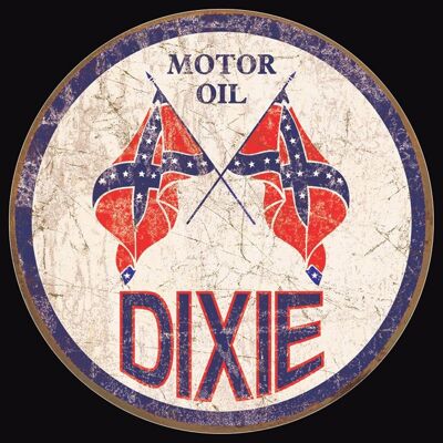 Metal plate DIXIE GAS - Weathered