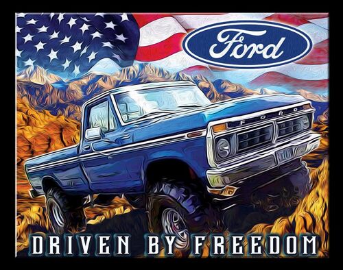 Plaque metal FORD - Freedom Truck