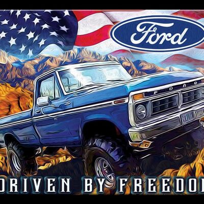 Placa de metal FORD - Freedom Truck