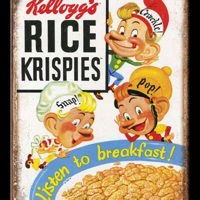 Plaque metal Kellogg's Rice Krispies