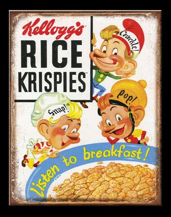 Plaque metal Kellogg's Rice Krispies
