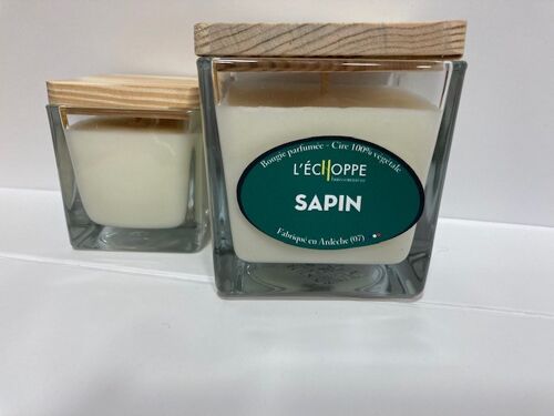 SCENTED CANDLE WAX 100% VEGETABLE SOYA - 8X8 190 G SAPIN