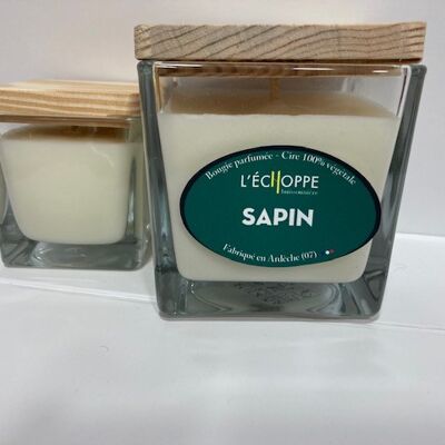 SCENTED CANDLE WAX 100% VEGETABLE SOYA - 8X8 190 G SAPIN