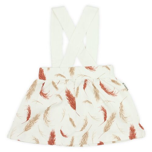 Removable suspender skirt | Pampas plumes | off white