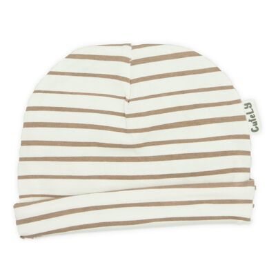 beanie | Stripes | off white