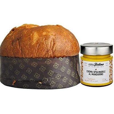 Italian Panettone with Mandarin Orange Spreadable Cream 1 Kg