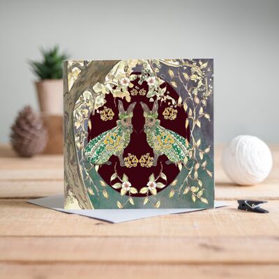 The Hares Greeting Card