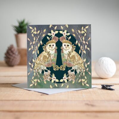 The Owls Greeting Card