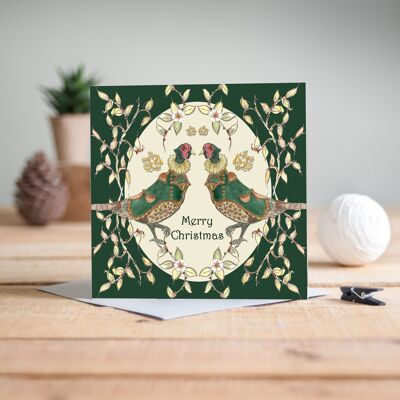 La cartolina di Natale dei fagiani
