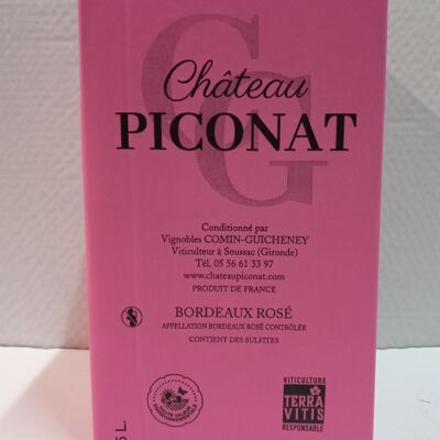 CHATEAU PICONAT BURDEOS ROSA 5 LITROS