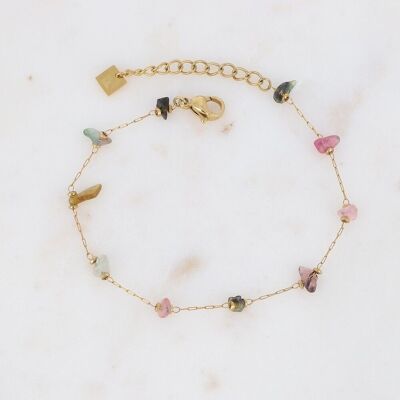 Gold and tourmaline Morriss bracelet