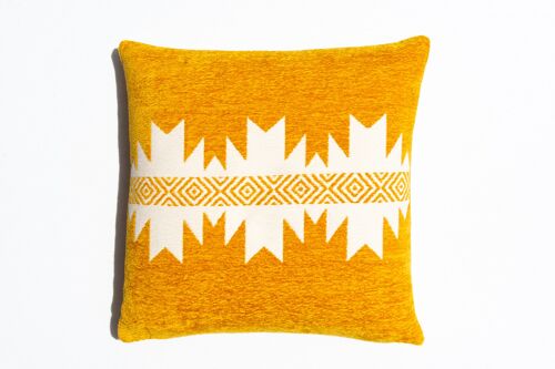 Barcelona Tile Pillow Soft I Mustard