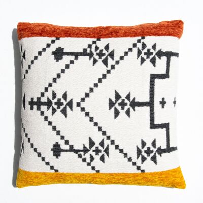 Mediterranean Breeze Pillow Soft I Light White & Black