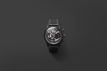 AV-4065-05 - Montre homme quartz japonais chronographe AVI-8 - Bracelet cuir véritable - Date 4