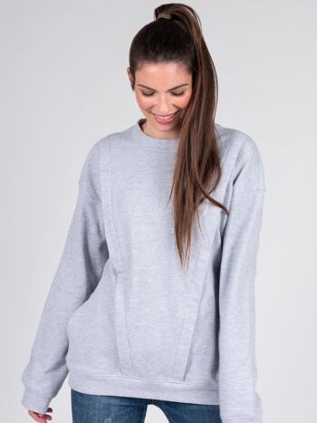 Pull Allaitement Issy Gris