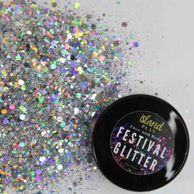 Holografisches Silber - Festival Glitter (10g)