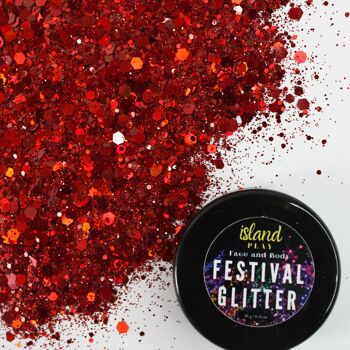 Hot Red - Paillettes Festival (10g) 1