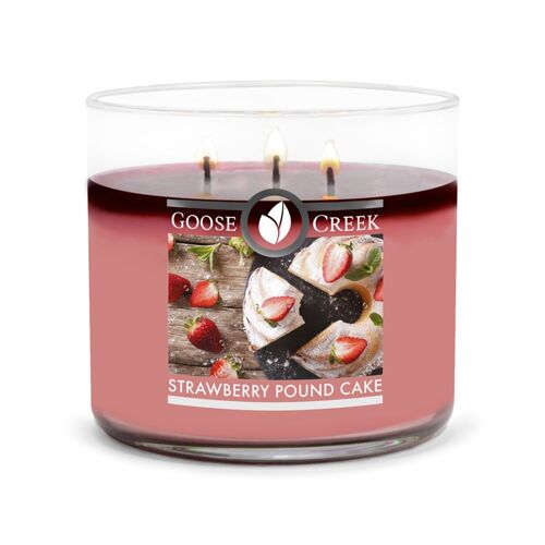 Strawberry Pound Cake Goose Creek Candle® 411 grams 3 wick Collection