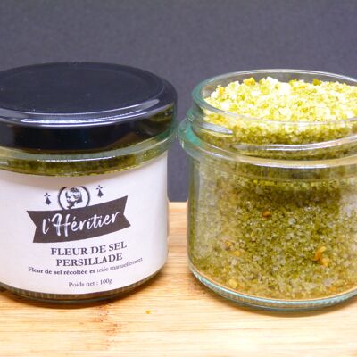 Lot Fleur de sel with Herbes de Provence and Fleur de sel with parsley