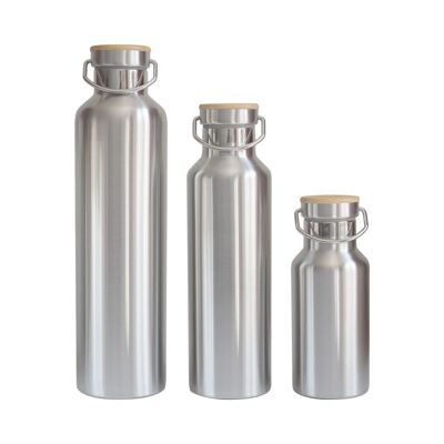 Bouteilles en acier inoxydable | avec ou sans isolation | 3 tailles