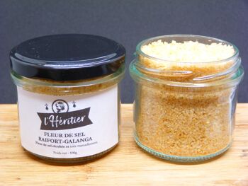 Lot Fleur de sel Curcuma/Gingembre et Fleur de sel Raifort/Galanga 2