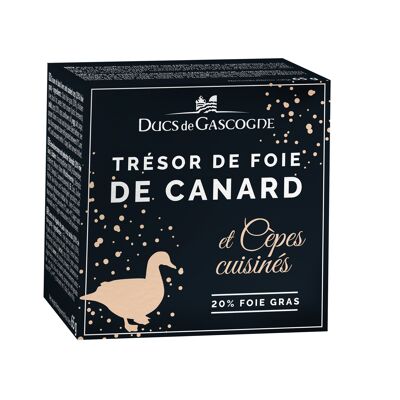 Tesoro di fegato d'anatra cotto e funghi porcini (20% foie gras) 65g