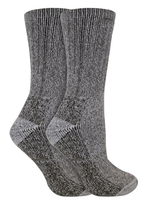 2 pack ladies breathable cushioned heel and toe thermal wool hiking socks