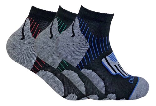 3 Pairs Mens Breathable Anti Blister Sports Ankle Socks for Achilles