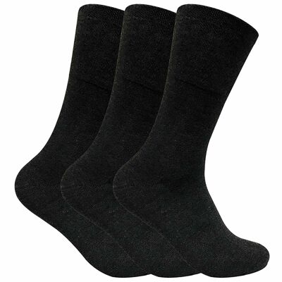 3 Pack Mens Non Elastic Thermal Diabetic Socks for Poor Circulation