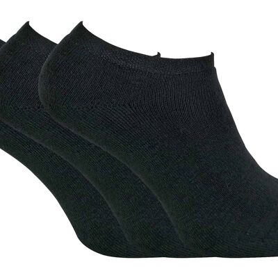 3 Pairs Mens Thick Cushioned Low Cut Ankle Thermal Trainer Socks