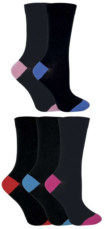 Sock Snob® - Chaussettes douces en coton pour femme en multipack 2