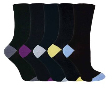 Sock Snob® - Chaussettes douces en coton pour femme en multipack 3