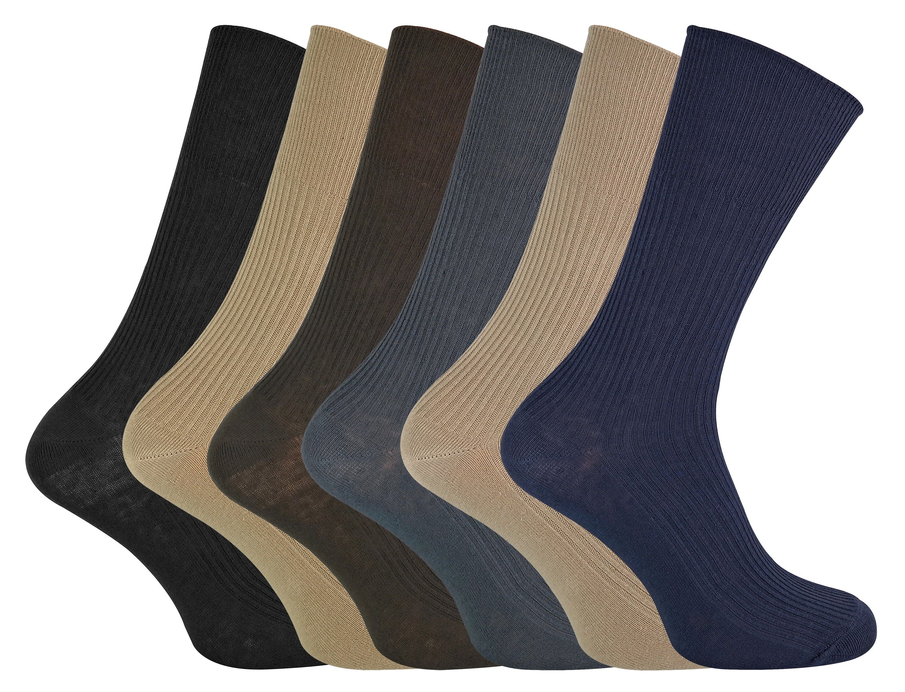 6 Paar Herren-Damen-Socken aus atmungsaktiver Baumwolle mit weichem, sanftem Griff