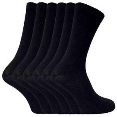 6 paires de chaussettes en coton habillées à motifs formels pour hommes