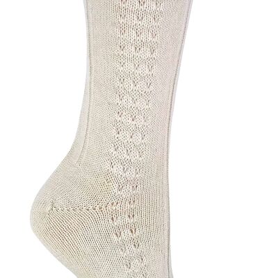 1 paire de chaussettes de lit 100 % pure laine douces et confortables pour femme