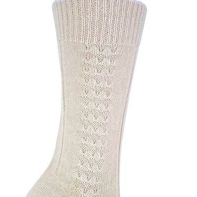 1 Pair Ladies Soft Cosy Knitted 100% Pure Wool Bed Socks