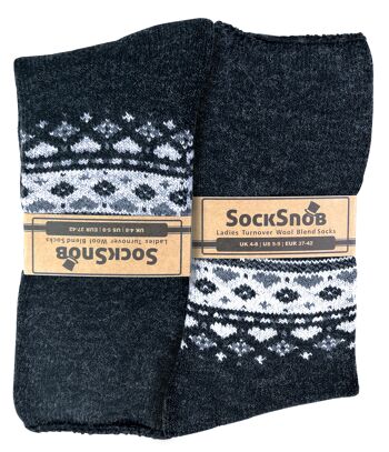 Sock Snob - Chaussettes de lit nordique chaudes et thermiques pour femmes 2