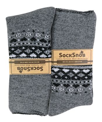 Sock Snob - Chaussettes de lit nordique chaudes et thermiques pour femmes 4