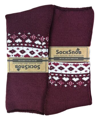 Sock Snob - Chaussettes de lit nordique chaudes et thermiques pour femmes 6