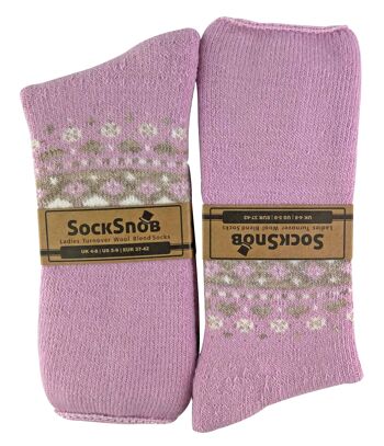 Sock Snob - Chaussettes de lit nordique chaudes et thermiques pour femmes 12