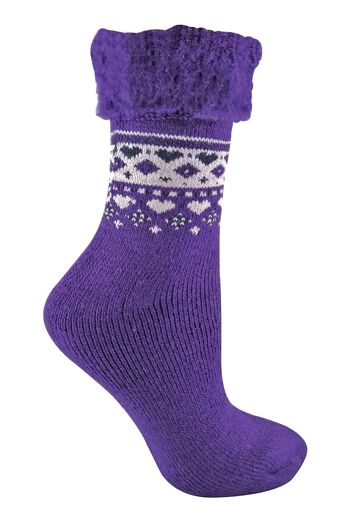 Sock Snob - Chaussettes de lit nordique chaudes et thermiques pour femmes 13