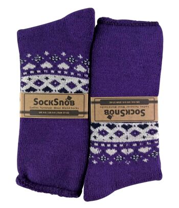 Sock Snob - Chaussettes de lit nordique chaudes et thermiques pour femmes 14