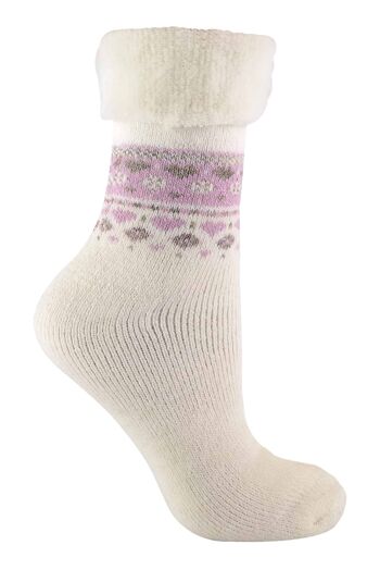 Sock Snob - Chaussettes de lit nordique chaudes et thermiques pour femmes 15