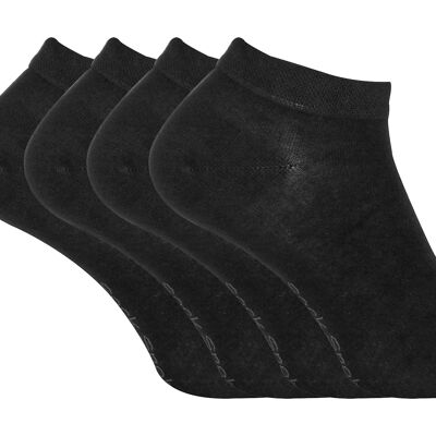 SOCK SNOB - 4 pares de calcetines tobilleros de bambú de corte bajo para hombres y mujeres
